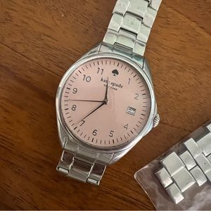 Kate spade silver and pink watch